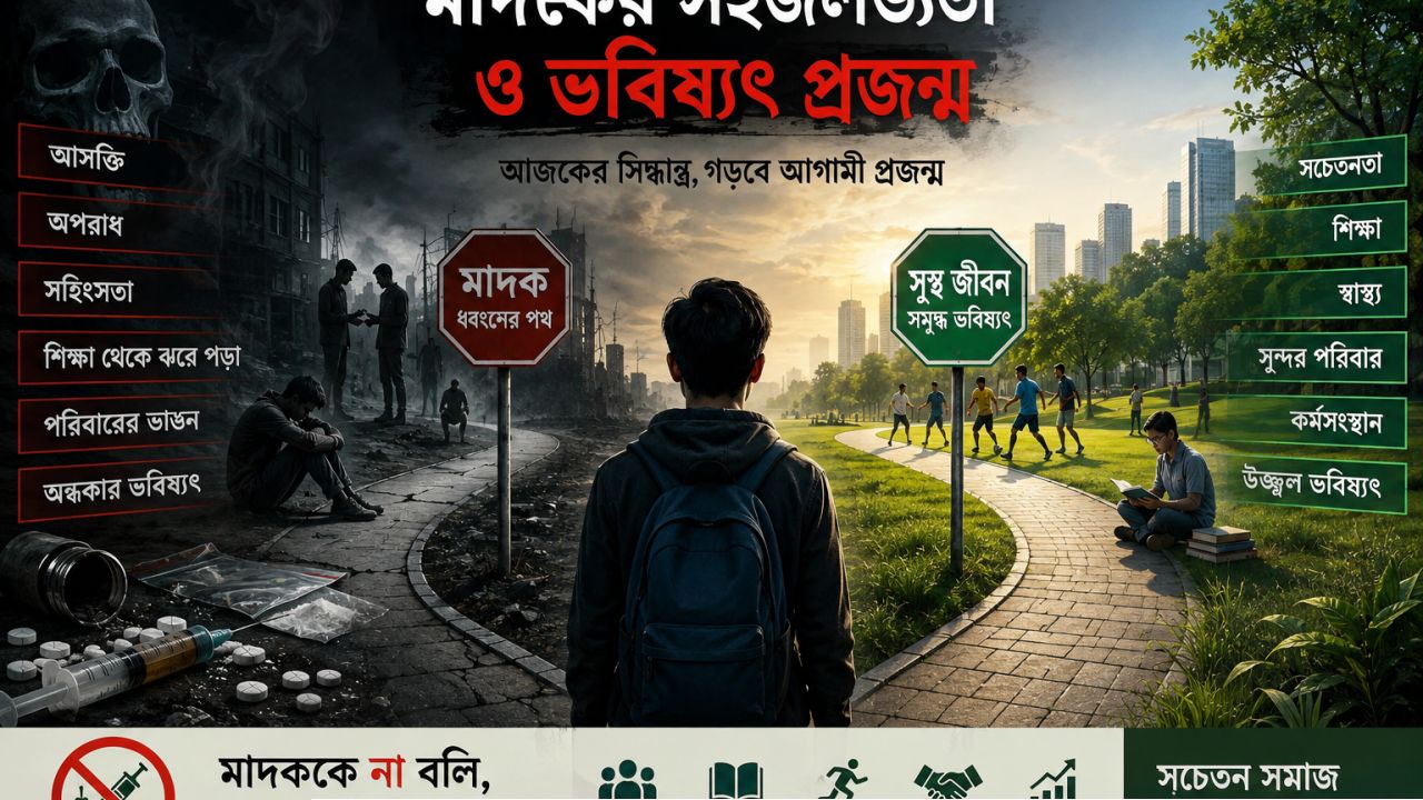 মাদকের সহজলভ্যতা ও ভবিষ্যৎ প্রজন্ম