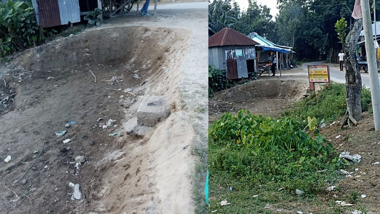 গোবিন্দ গুরু তপশীল উচ্চ বিদ্যালয়ের জমির মাটি কেটে নেওয়ার অভিযোগ  