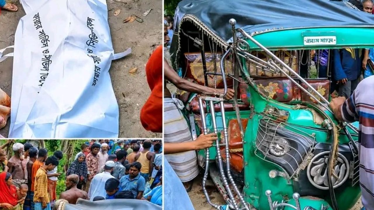 ত্রিশালে ট্রাক ও সিএনজিচালিত অটোরিকশার মুখোমুখি সংঘর্ষে দুইজন নিহত 