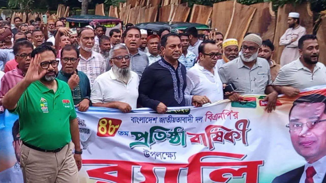 নেছারাবাদে জাতীয়তাবাদী দলের ৪৮ তম প্রতিষ্ঠা বার্ষিকী উদযাপন 