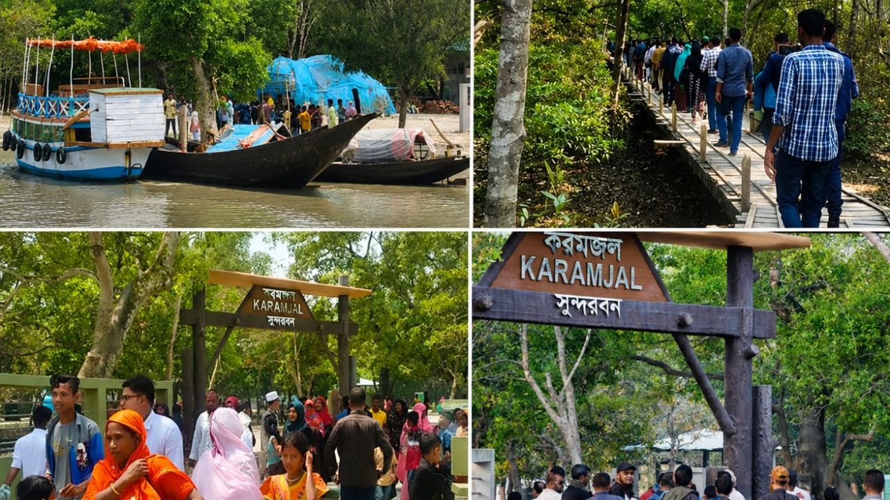 বিশ্ব ঐতিহ্য সুন্দরবনে তিন মাস পর পর্যটকের ঢল 