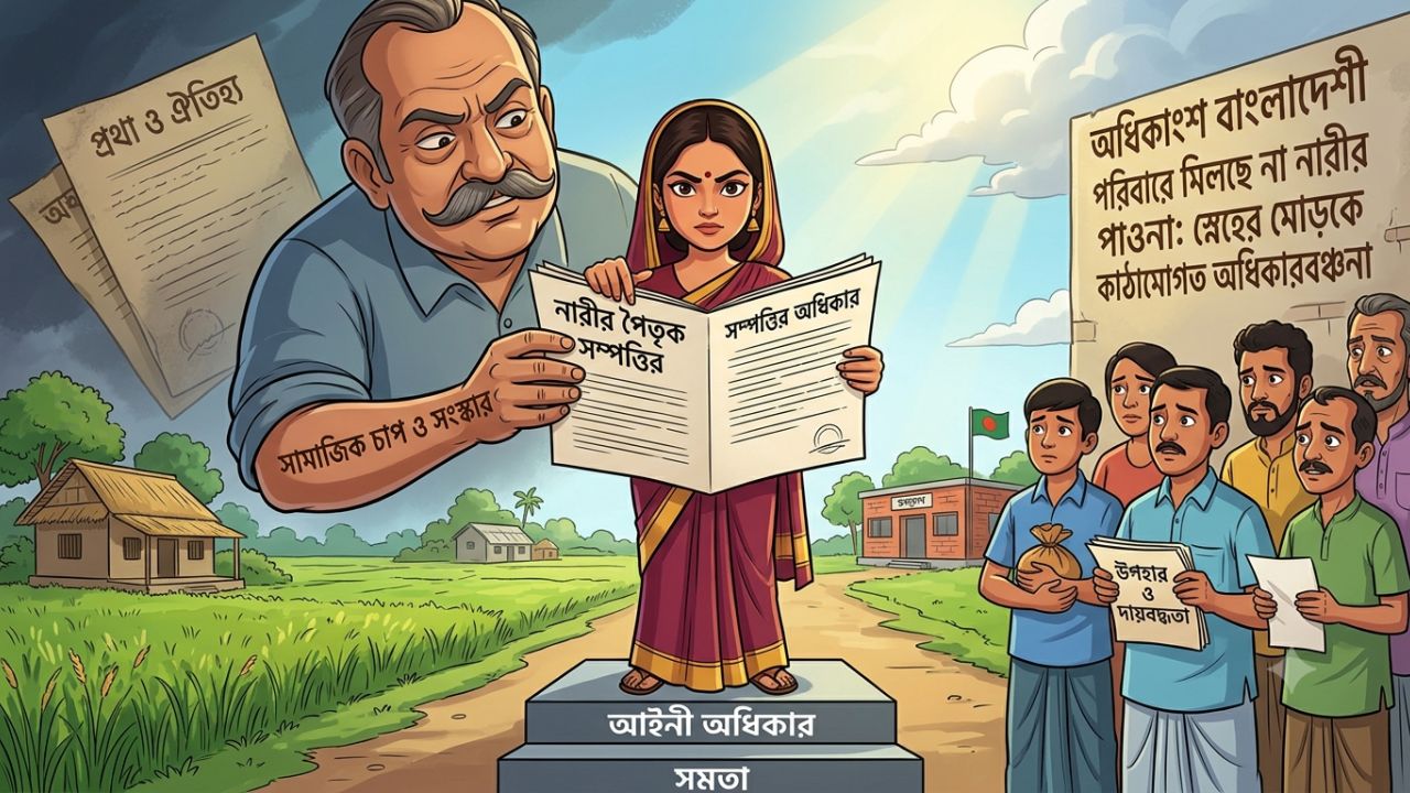 অধিকাংশ বাংলাদেশী পরিবারে মিলছে না নারীর পাওনা 