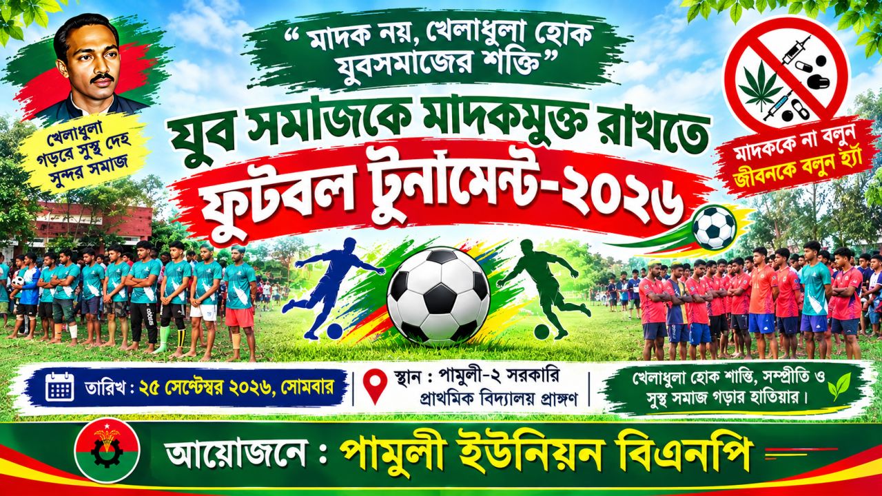 পঞ্চগড়ের দেবীগঞ্জ মাঠে গড়াল ওয়ার্ড ভিত্তিক ফুটবল টুর্নামেন্ট 