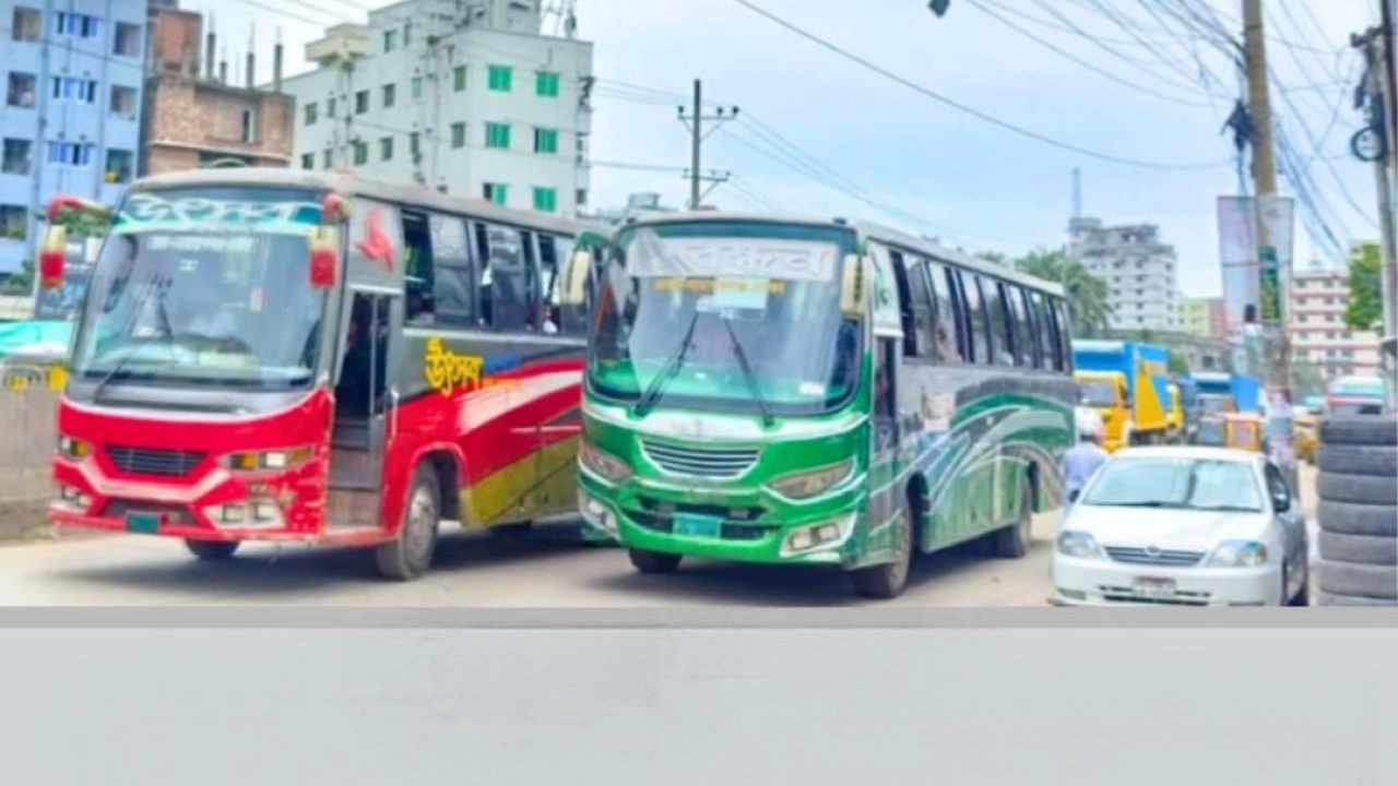 ঢাকা-নারায়ণগঞ্জ রুটে উৎসব ও বন্ধন বাস চলাচল বন্ধ 