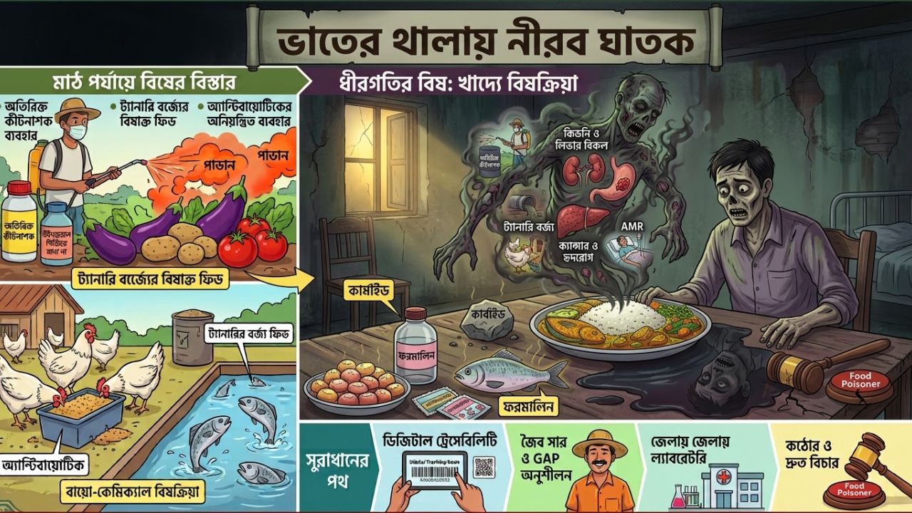 ভাতের থালায় নীরব ঘাতক 