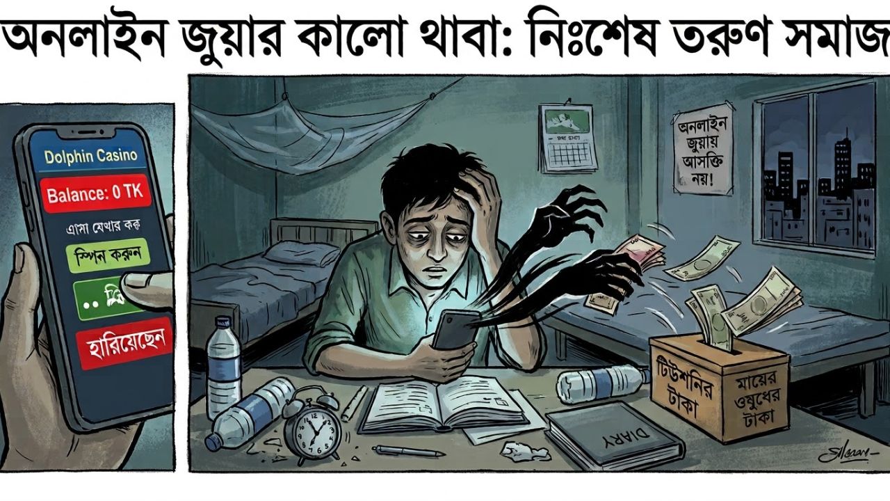 অনলাইন জুয়ার কালো থাবা নিঃশেষ তরুণ সমাজ 