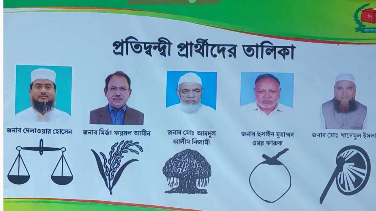 ঠাকুরগাঁও-১ আসনে পাঁচ প্রার্থীর প্রতীক বরাদ্দ 