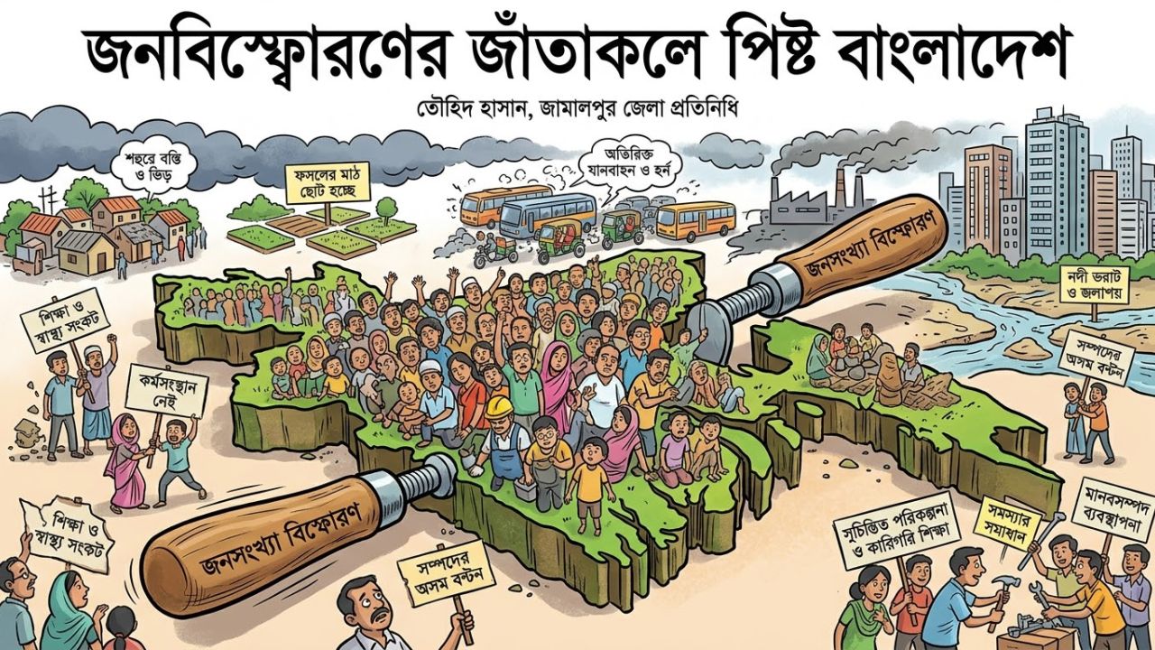 জনবিস্ফোরণের জাঁতাকলে পিষ্ট বাংলাদেশ
