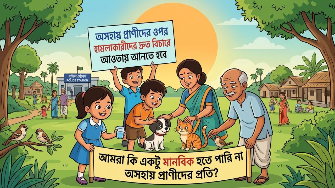 অবলা প্রাণীদের ওপর নৃশংসতা 